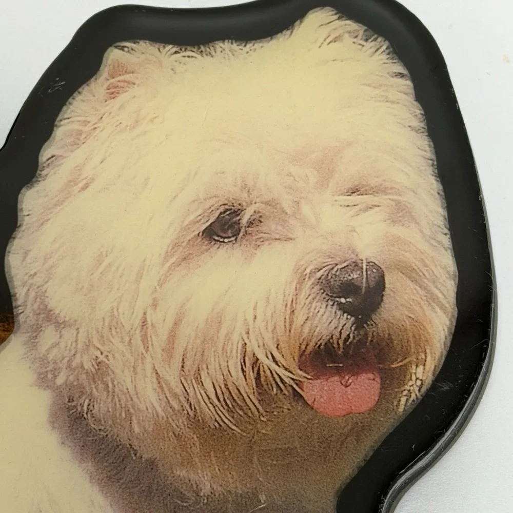 Vintage Wall Mounted Key/Leash Hook Westie Dog Puppy‎ Virginia Souvenir Plaque